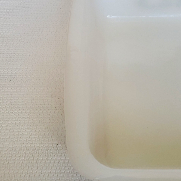 Vintage Glasbake Square 8" Green Flower Bakeware - Picture 3 of 5